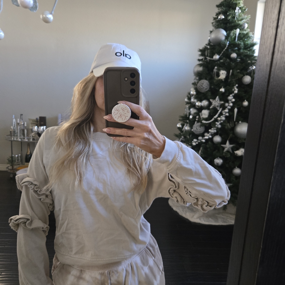 Ruffle Sweatshirt